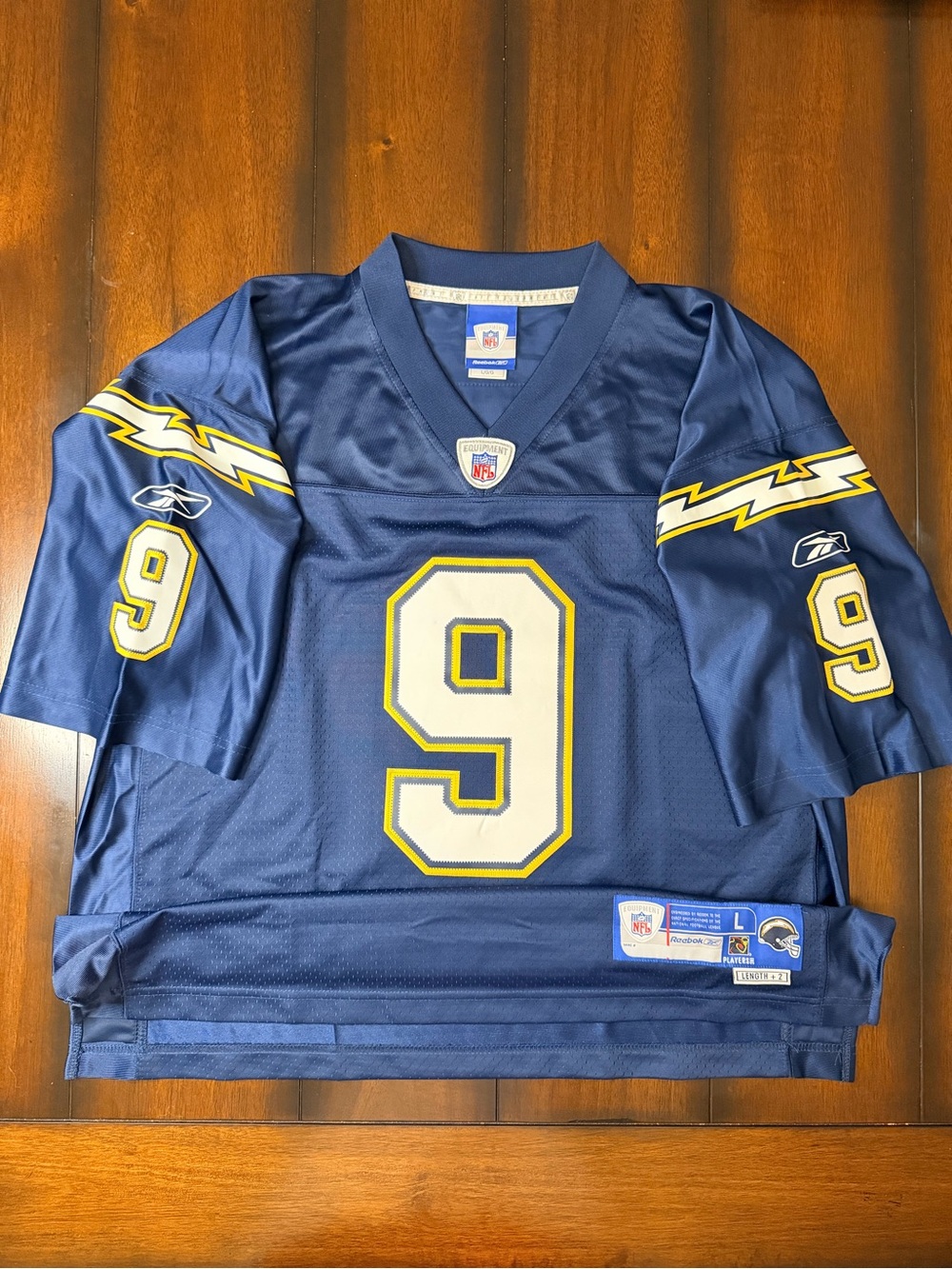RARE authentic Reebok San Diego Chargers Drew Brees Rookie NFL Jersey - Picture 2 of 8